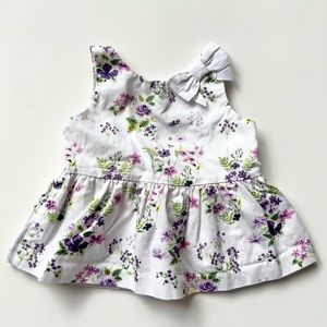 Janie and Jack Purple Lilac Floral Top